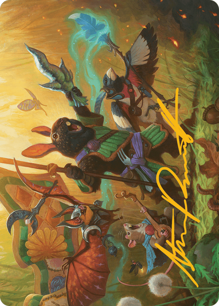 Valley Questcaller Art Card (Gold-Stamped Signature) [Bloomburrow Art Series] | Good Games Cannington