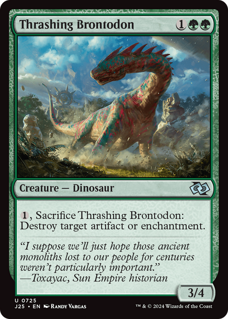 Thrashing Brontodon [Foundations Jumpstart] | Good Games Cannington
