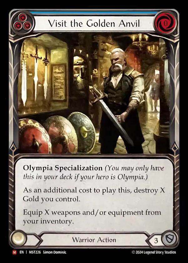 Visit the Golden Anvil [MST226] (Part the Mistveil)  Rainbow Foil | Good Games Cannington