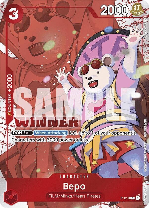 Bepo (Winner Pack Vol. 7) [One Piece Promotion Cards] | Good Games Cannington