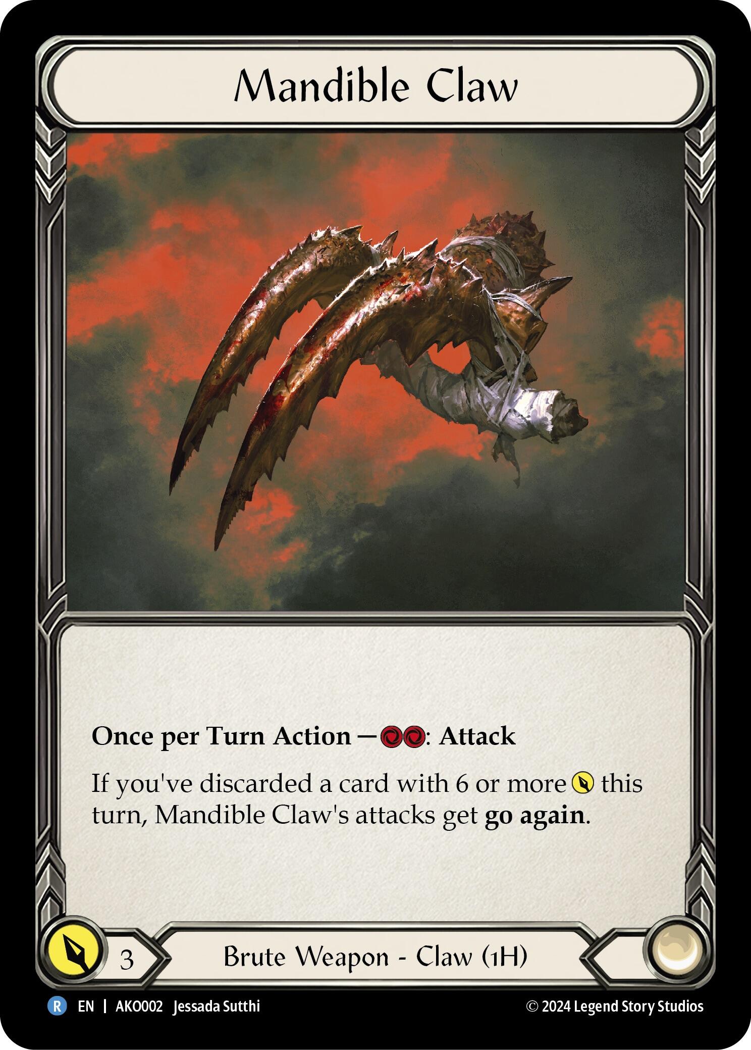 Mandible Claw [AKO002] (Armory Deck: Kayo) | Good Games Cannington