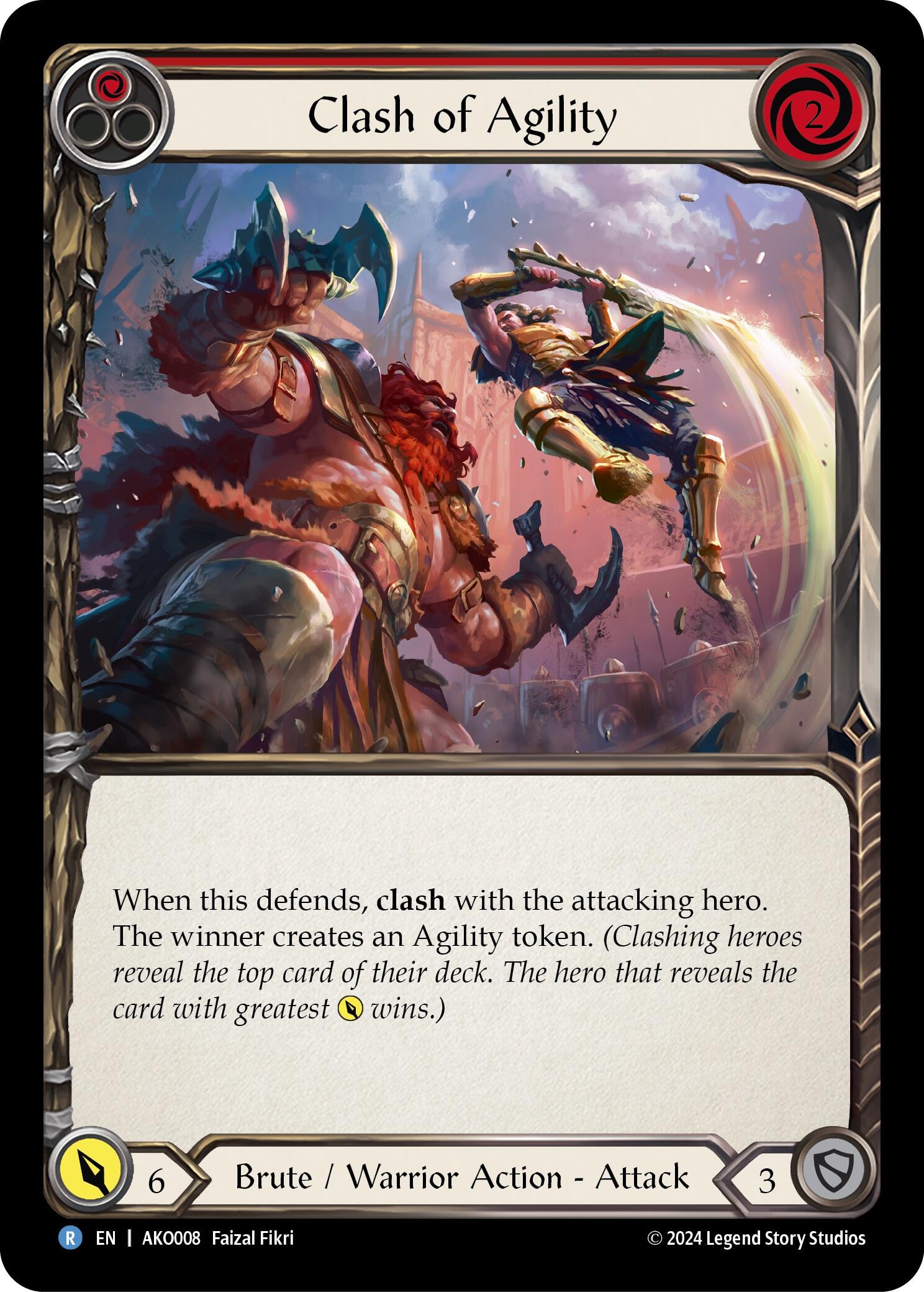 Clash of Agility (Red) [AKO008] (Armory Deck: Kayo) | Good Games Cannington