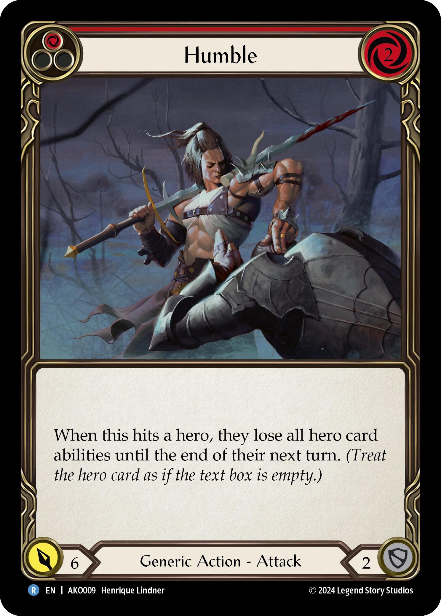 Humble (Red) [AKO009] (Armory Deck: Kayo) | Good Games Cannington