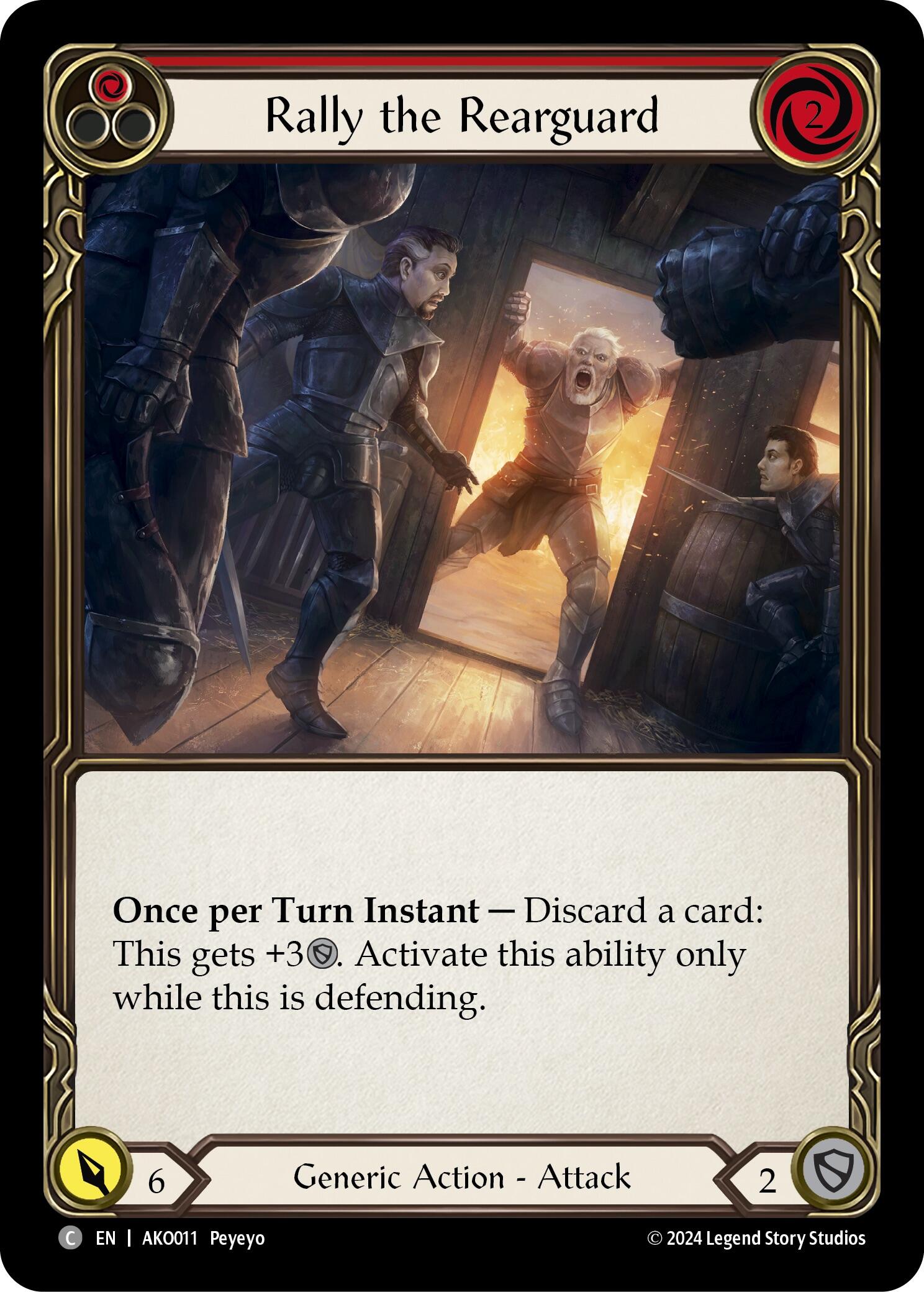 Rally the Rearguard (Red) [AKO011] (Armory Deck: Kayo) | Good Games Cannington