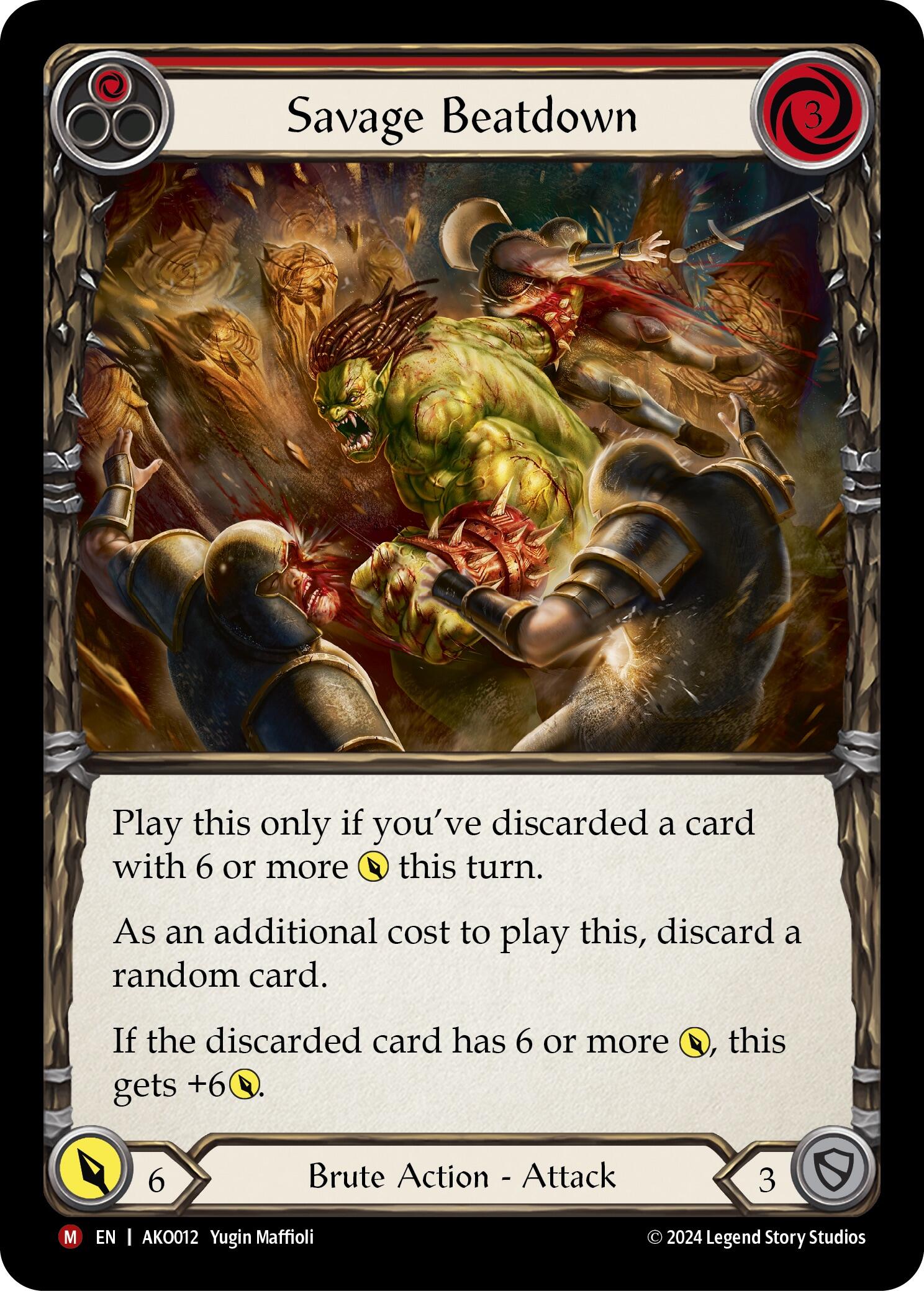 Savage Beatdown [AKO012] (Armory Deck: Kayo) | Good Games Cannington