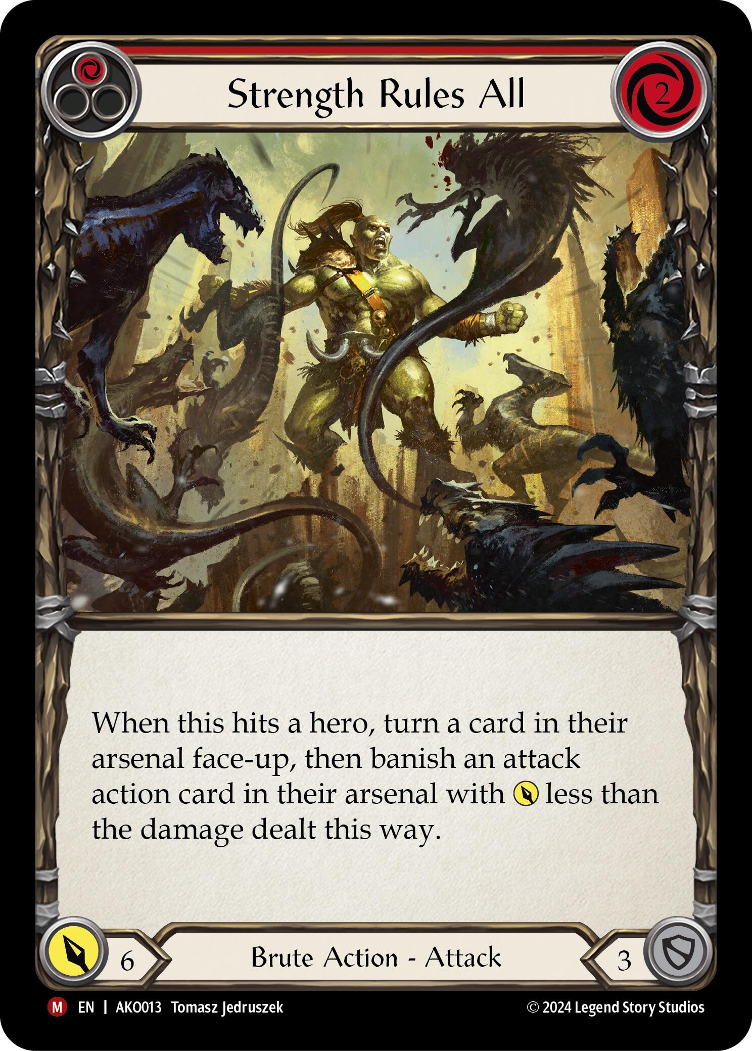 Strength Rules All [AKO013] (Armory Deck: Kayo)  Rainbow Foil | Good Games Cannington