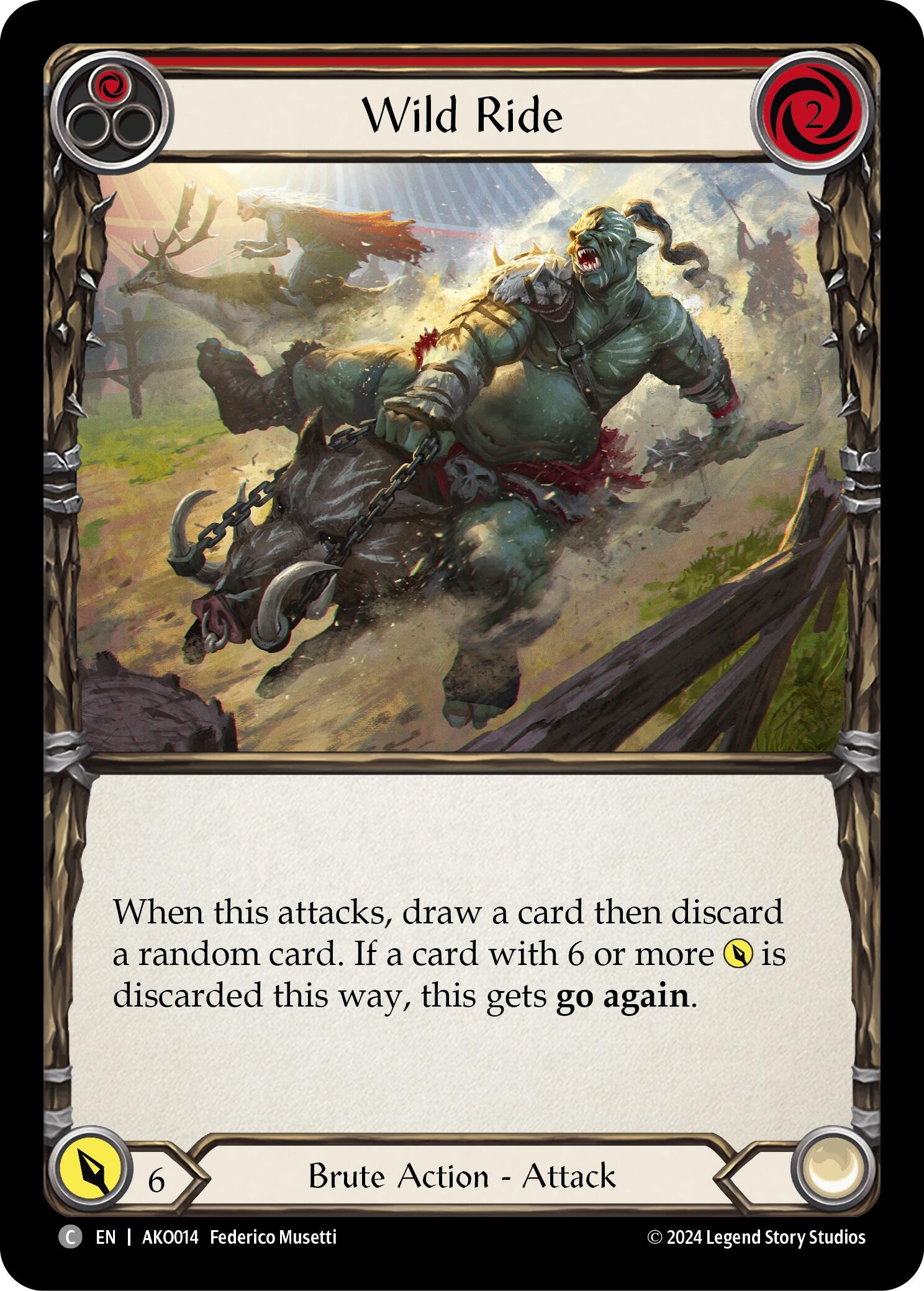 Wild Ride (Red) [AKO014] (Armory Deck: Kayo) | Good Games Cannington