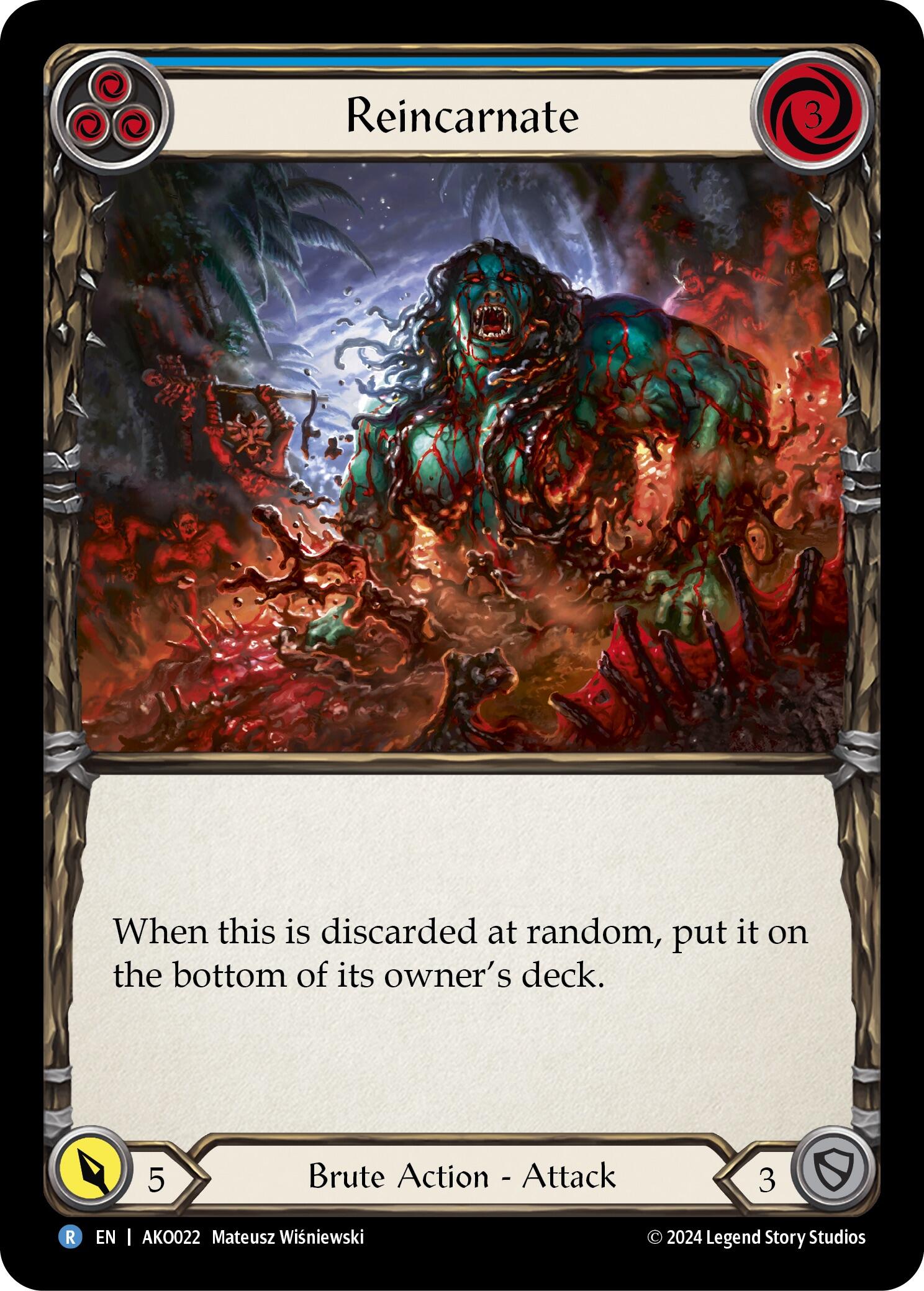 Reincarnate (Blue) [AKO022] (Armory Deck: Kayo) | Good Games Cannington