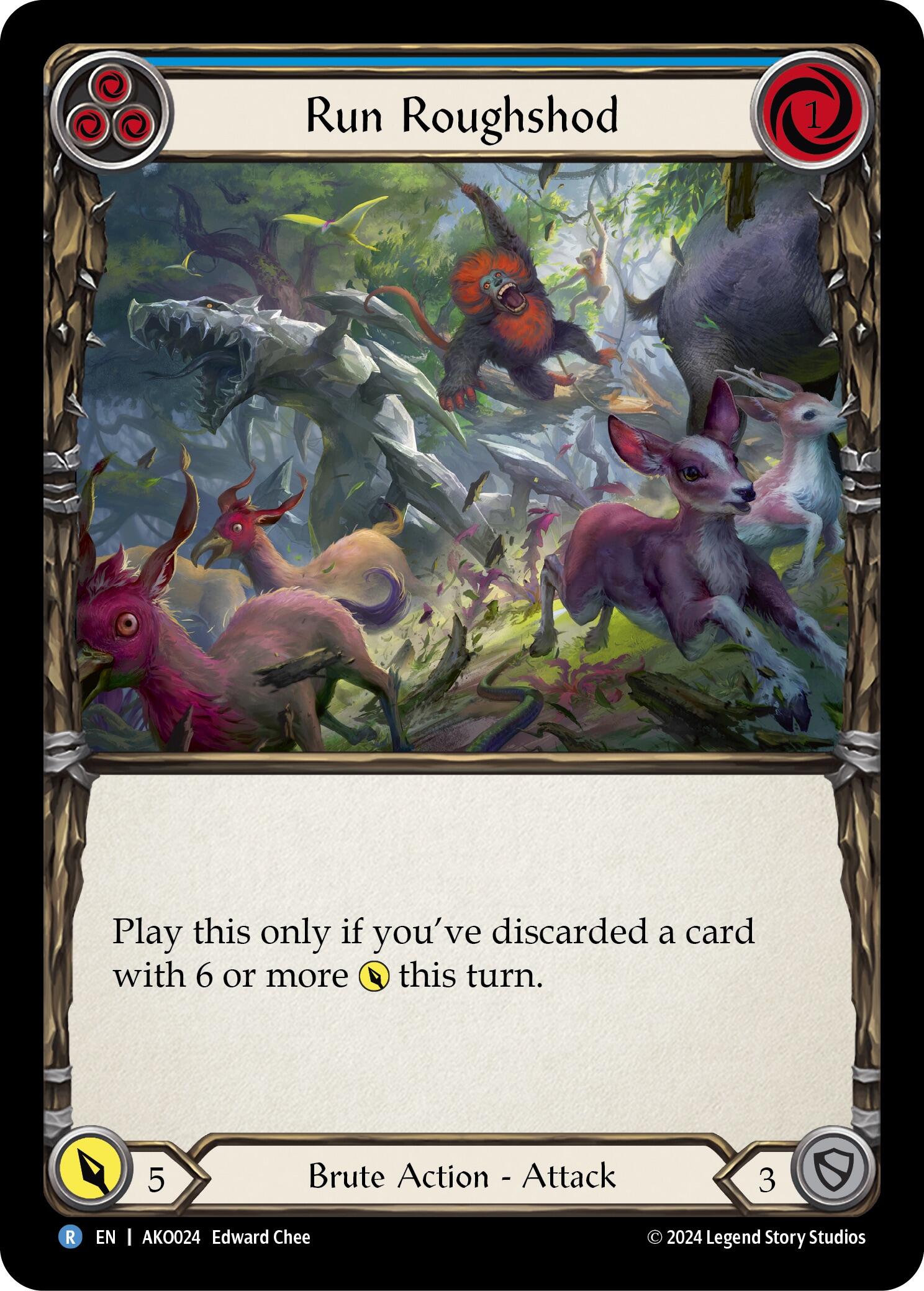 Run Roughshod [AKO024] (Armory Deck: Kayo)  Rainbow Foil | Good Games Cannington