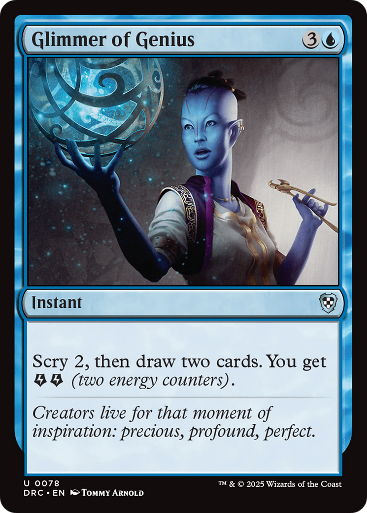 Glimmer of Genius [Aetherdrift Commander] | Good Games Cannington
