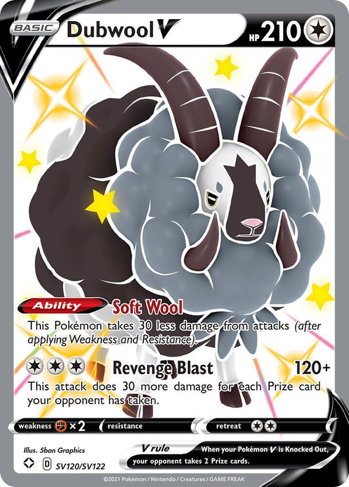 Dubwool V (Shining Fates: Shiny Vault)  - Holofoil | Good Games Cannington