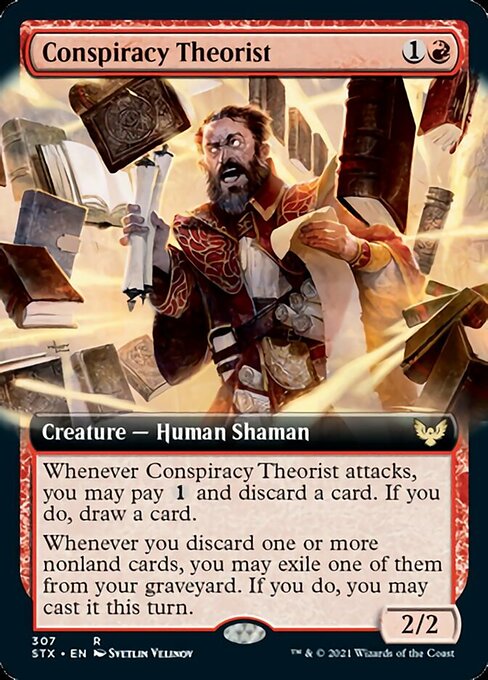 Conspiracy Theorist (Extended Art) [Strixhaven: School of Mages] | Good Games Cannington