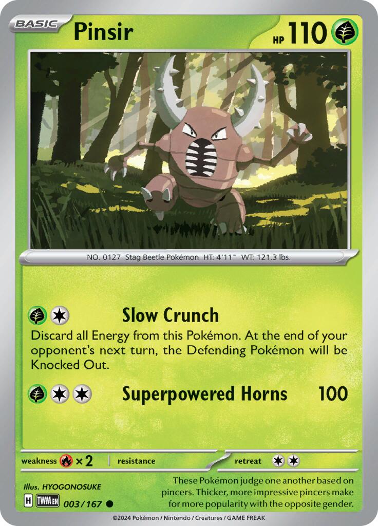 Pinsir (003/167) [Scarlet & Violet: Twilight Masquerade] | Good Games Cannington