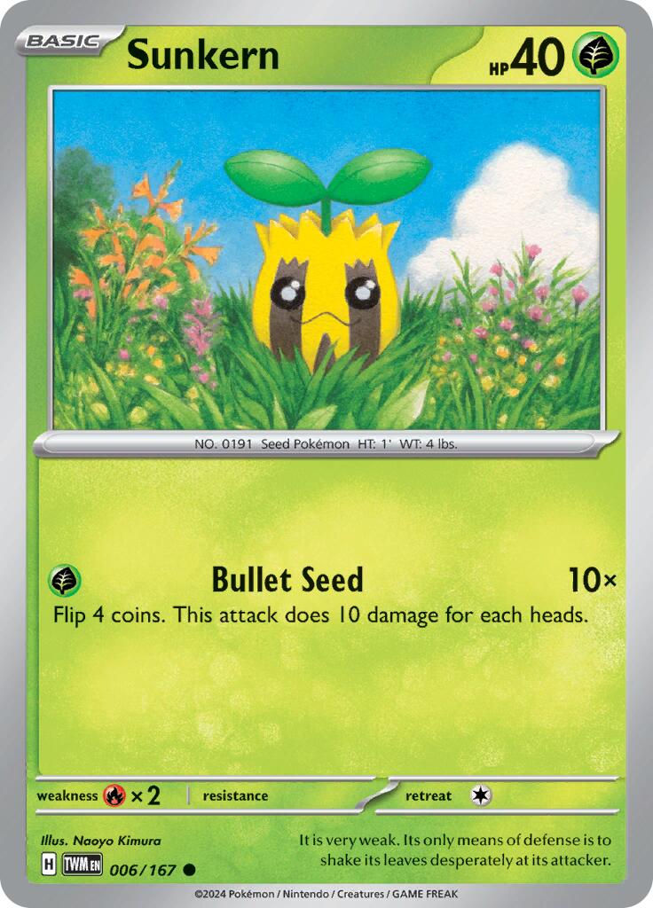 Sunkern (006/167) [Scarlet & Violet: Twilight Masquerade] | Good Games Cannington