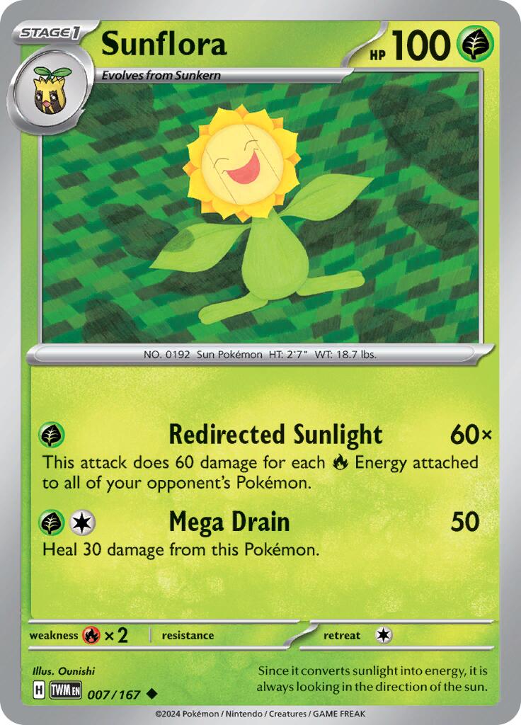 Sunflora (007/167) [Scarlet & Violet: Twilight Masquerade] | Good Games Cannington