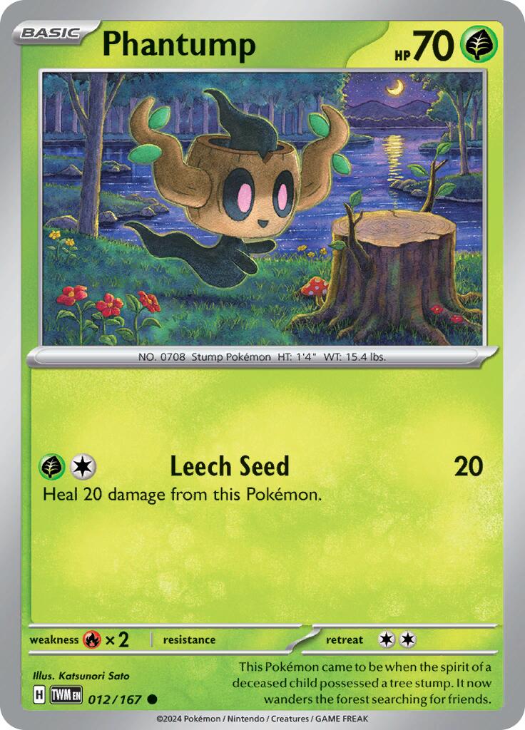 Phantump (012/167) [Scarlet & Violet: Twilight Masquerade] | Good Games Cannington
