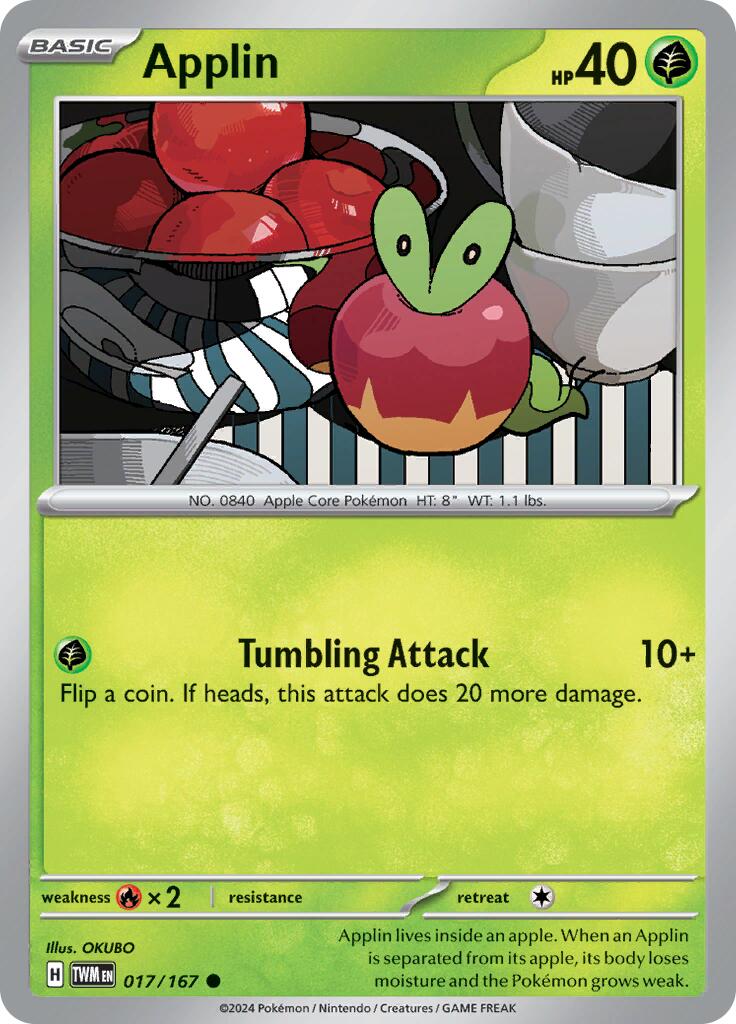 Applin (017/167) [Scarlet & Violet: Twilight Masquerade] | Good Games Cannington