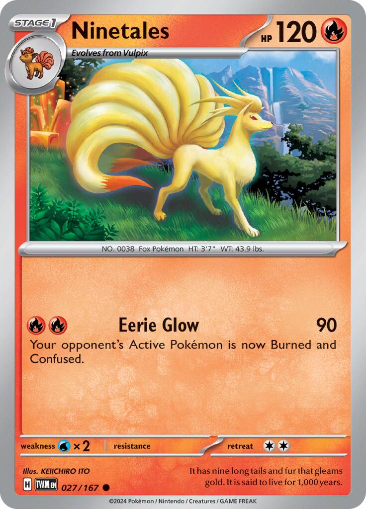 Ninetales (027/167) [Scarlet & Violet: Twilight Masquerade] | Good Games Cannington