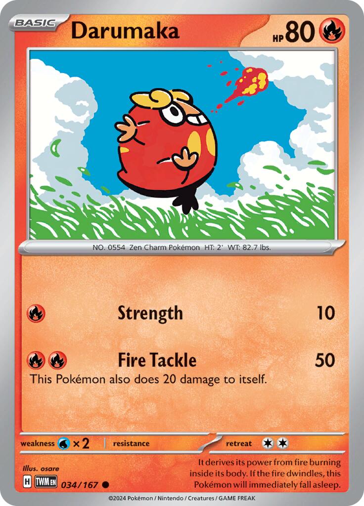 Darumaka (034/167) [Scarlet & Violet: Twilight Masquerade] | Good Games Cannington