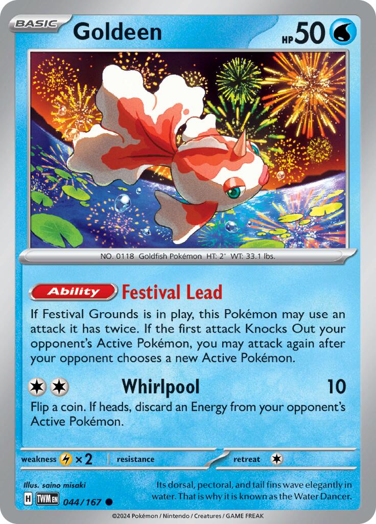 Goldeen (044/167) [Scarlet & Violet: Twilight Masquerade] | Good Games Cannington