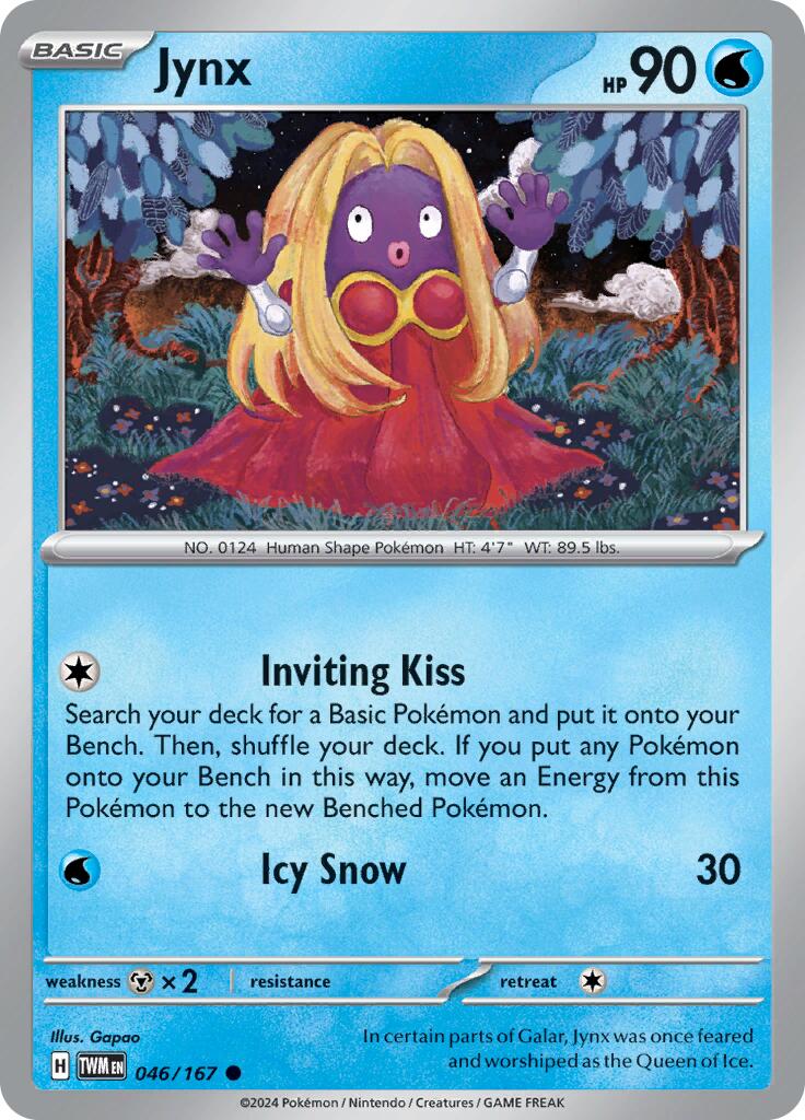 Jynx (046/167) [Scarlet & Violet: Twilight Masquerade] | Good Games Cannington