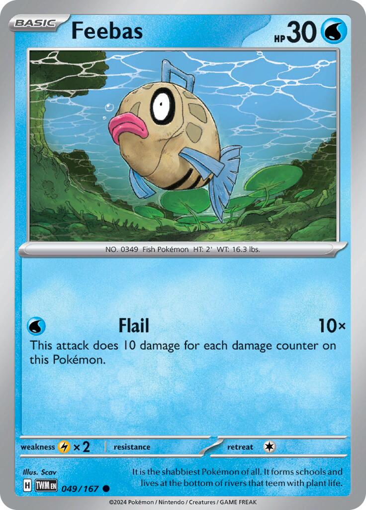 Feebas (049/167) [Scarlet & Violet: Twilight Masquerade] | Good Games Cannington