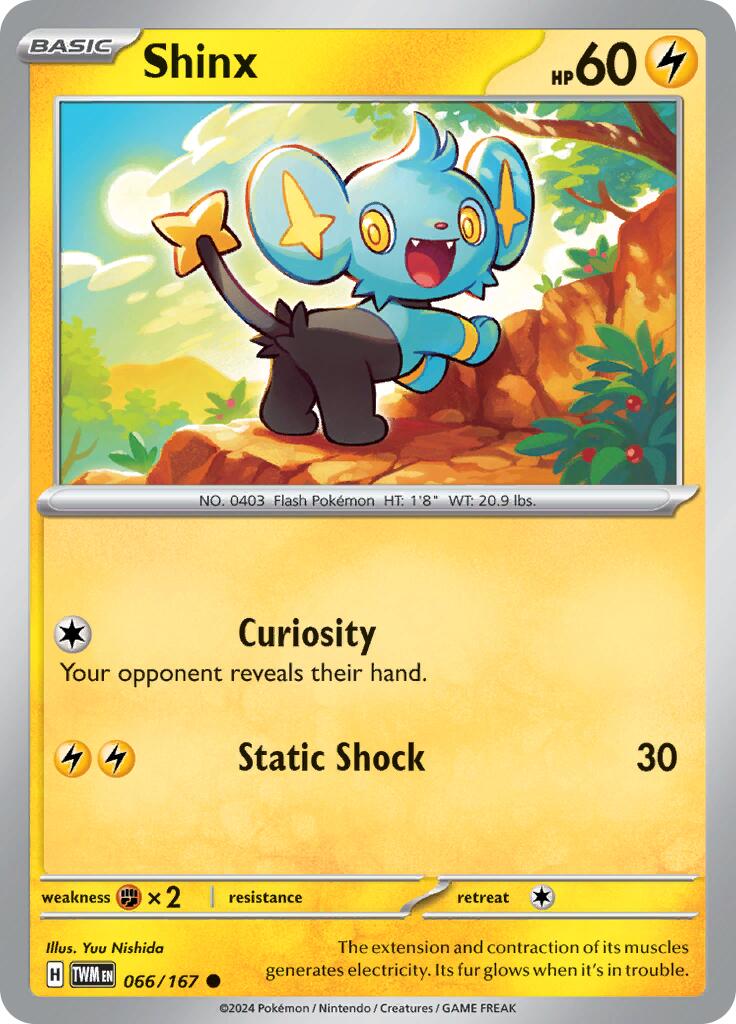 Shinx (066/167) [Scarlet & Violet: Twilight Masquerade] | Good Games Cannington