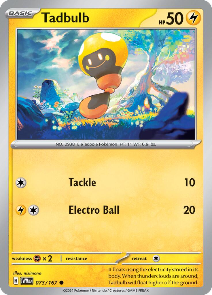 Tadbulb (073/167) [Scarlet & Violet: Twilight Masquerade] | Good Games Cannington