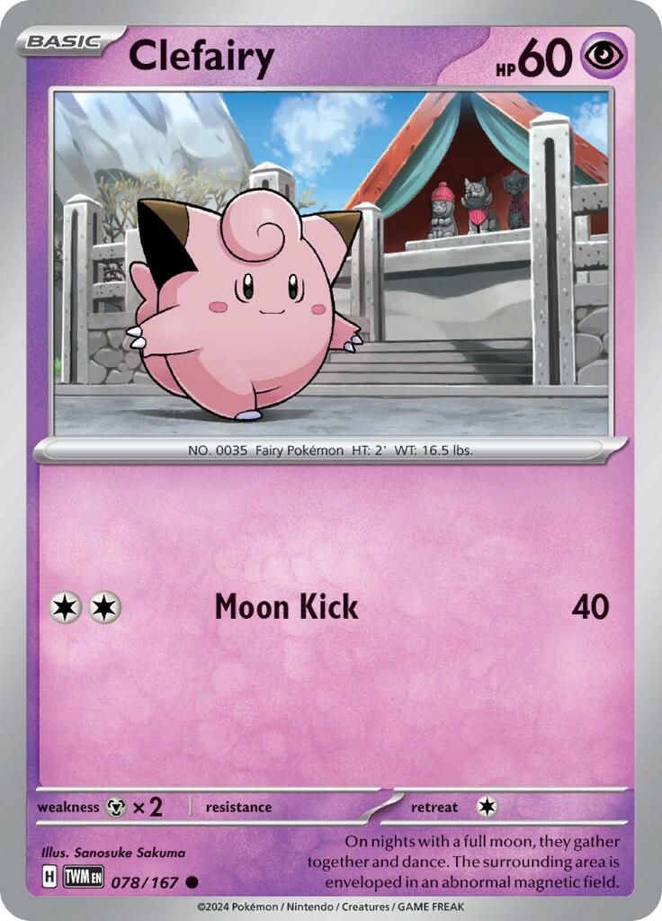 Clefairy (078/167) [Scarlet & Violet: Twilight Masquerade] | Good Games Cannington