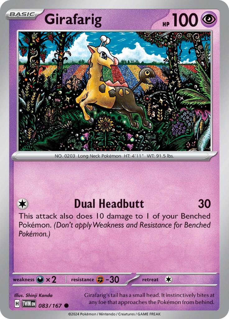 Girafarig (083/167) [Scarlet & Violet: Twilight Masquerade] | Good Games Cannington