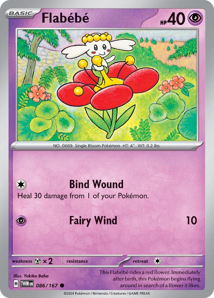 Flabebe (086/167) [Scarlet & Violet: Twilight Masquerade] | Good Games Cannington