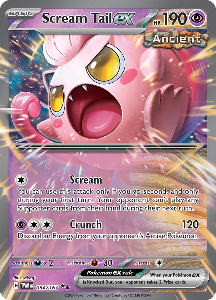 Scream Tail ex (094/167) [Scarlet & Violet: Twilight Masquerade] | Good Games Cannington