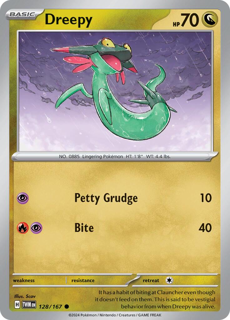 Dreepy (128/167) [Scarlet & Violet: Twilight Masquerade] | Good Games Cannington