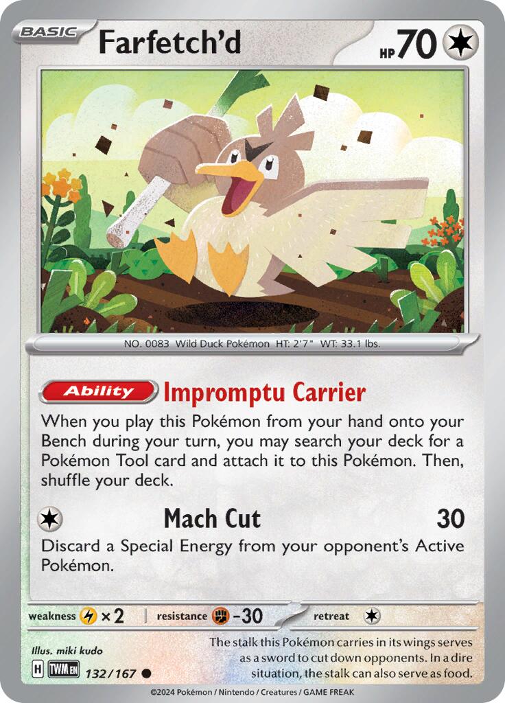Farfetch'd (132/167) [Scarlet & Violet: Twilight Masquerade] | Good Games Cannington