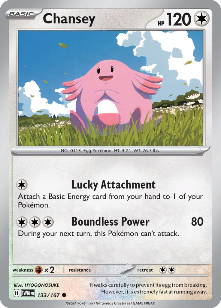 Chansey (133/167) [Scarlet & Violet: Twilight Masquerade] | Good Games Cannington