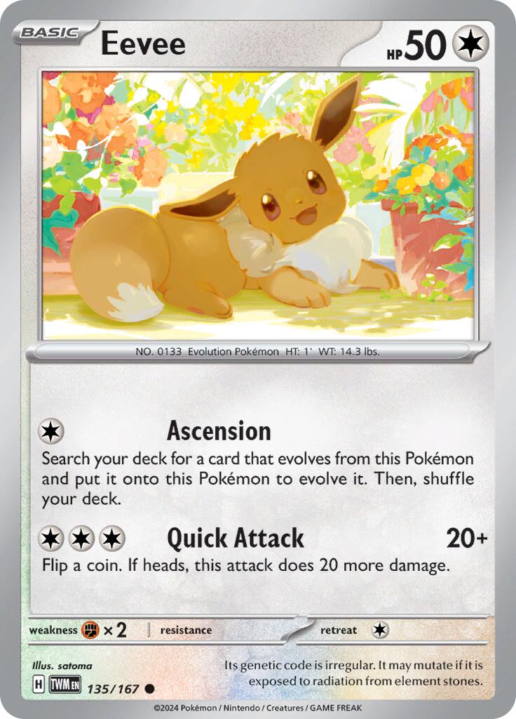 Eevee (135/167) [Scarlet & Violet: Twilight Masquerade] | Good Games Cannington