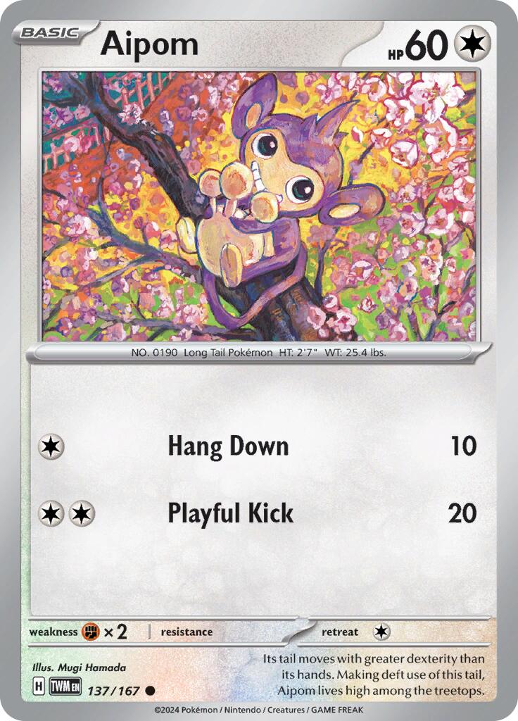 Aipom (137/167) [Scarlet & Violet: Twilight Masquerade] | Good Games Cannington