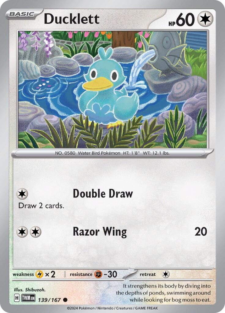 Ducklett (139/167) [Scarlet & Violet: Twilight Masquerade] | Good Games Cannington