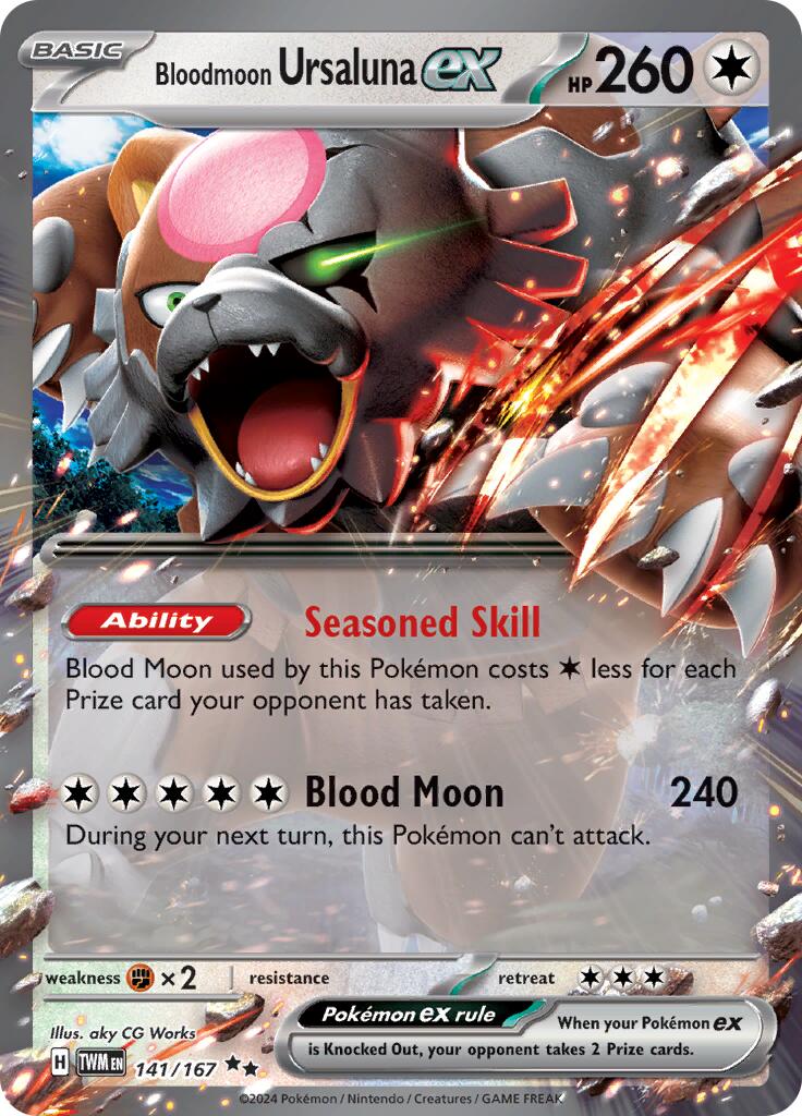 Bloodmoon Ursaluna ex (141/167) [Scarlet & Violet: Twilight Masquerade] | Good Games Cannington