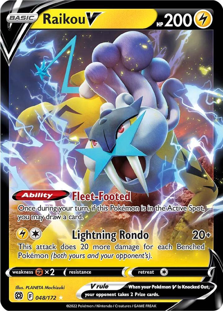Raikou V 048/172 (SWSH09: Brilliant Stars)  - Holofoil | Good Games Cannington