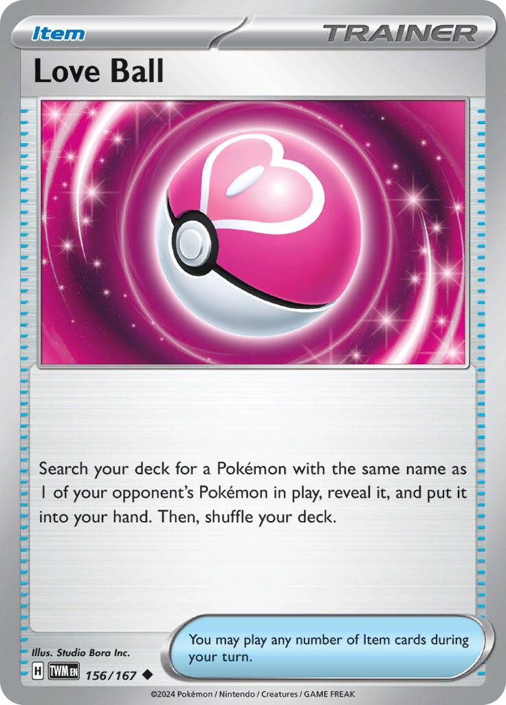 Love Ball (156/167) [Scarlet & Violet: Twilight Masquerade] | Good Games Cannington