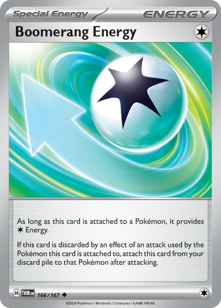 Boomerang Energy (166/167) [Scarlet & Violet: Twilight Masquerade] | Good Games Cannington
