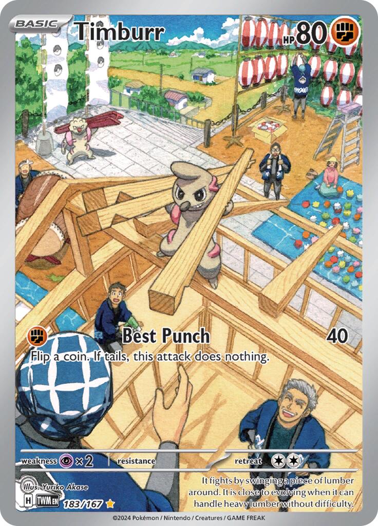 Timburr (183/167) [Scarlet & Violet: Twilight Masquerade] | Good Games Cannington