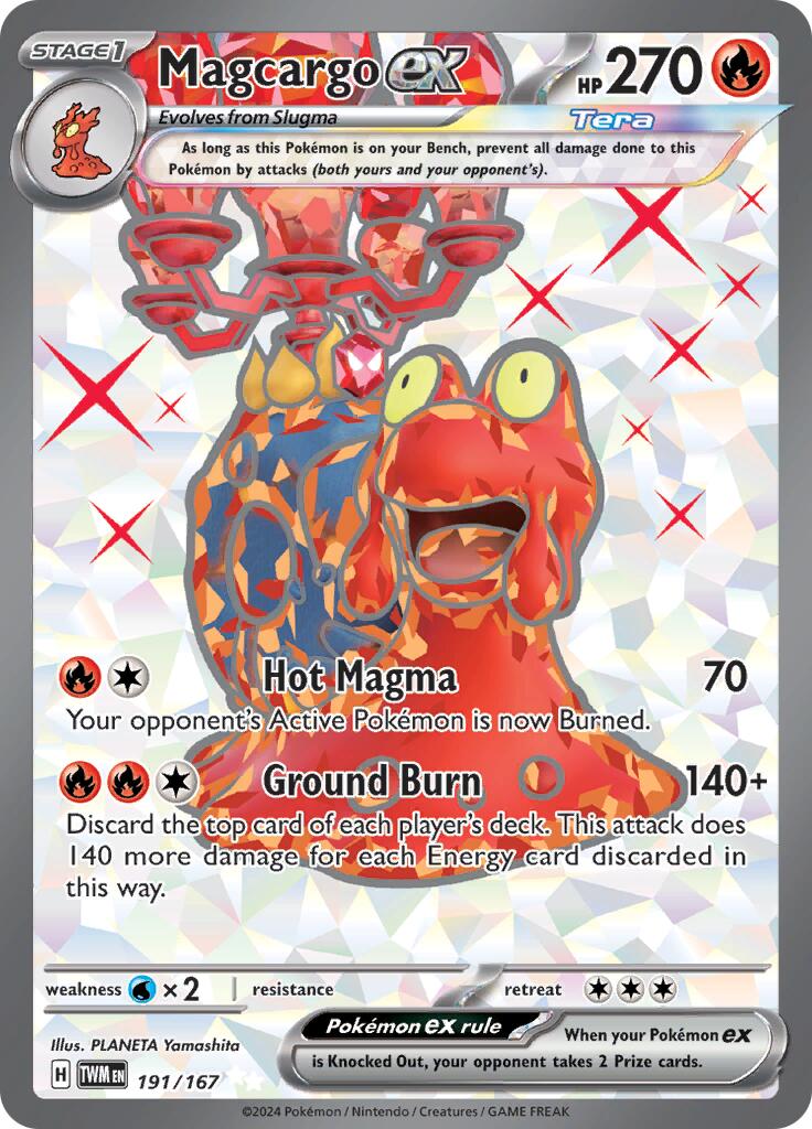 Magcargo ex (191/167) [Scarlet & Violet: Twilight Masquerade] | Good Games Cannington