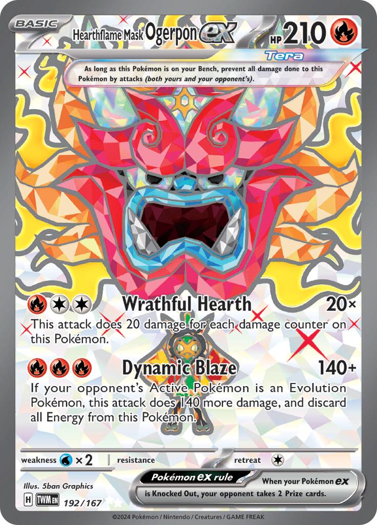 Hearthflame Mask Ogerpon ex (192/167) [Scarlet & Violet: Twilight Masquerade] | Good Games Cannington