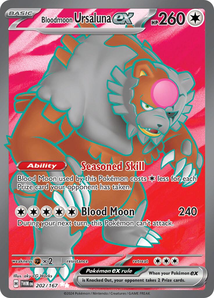 Bloodmoon Ursaluna ex (202/167) [Scarlet & Violet: Twilight Masquerade] | Good Games Cannington
