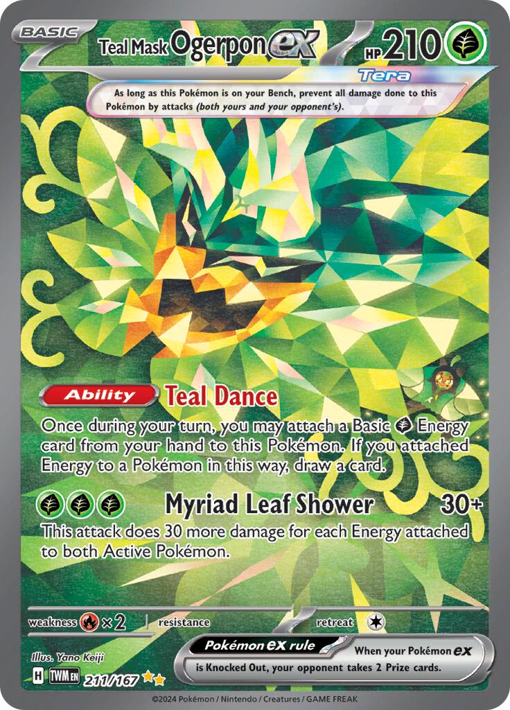 Teal Mask Ogerpon ex (211/167) [Scarlet & Violet: Twilight Masquerade] | Good Games Cannington