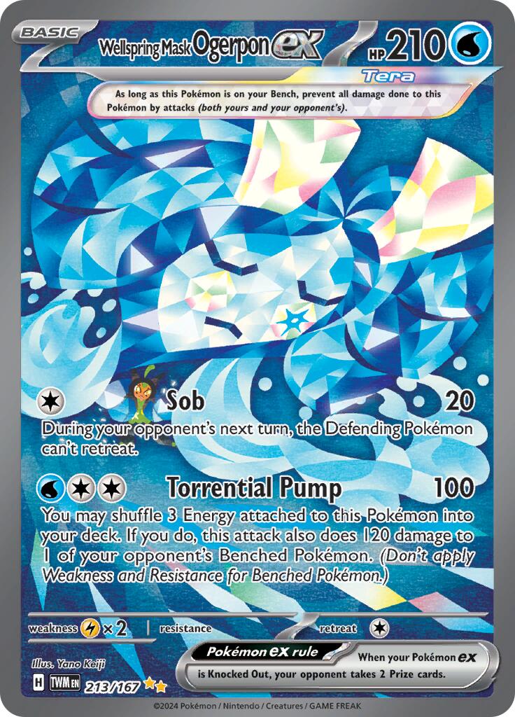 Wellspring Mask Ogerpon ex (213/167) [Scarlet & Violet: Twilight Masquerade] | Good Games Cannington