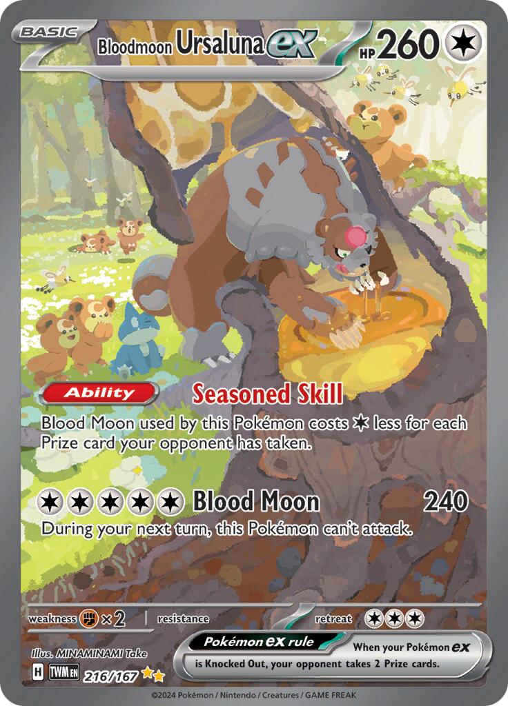 Bloodmoon Ursaluna ex (216/167) [Scarlet & Violet: Twilight Masquerade] | Good Games Cannington
