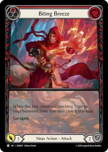 Biting Breeze (Red) [ZEN007] (Part the Mistveil Zen Blitz Deck) | Good Games Cannington